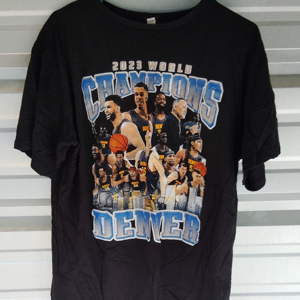 Black 2023 World Champions Denver T-Shirt